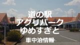 埼玉県道の駅おがわまちで車中泊は?